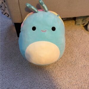 Squishmallows Blue and Cream Accent Pillow